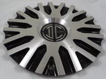 Crave Wheels Gloss Black / Silver Custom Center Caps # C-252-02 Used. Price: $69.95.