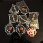 Saab Black Center Wheel Cap Emblem 12775052 New Lot.. Price: $110.49.