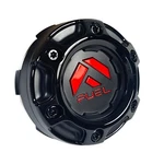Fuel Wheels Gloss Black / Red Logo Center # 1004-68GBQ (4 Caps) 5 Lug New. Price: $144.00.