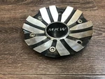 Mkw Alloys, 6.25-INCH Aluminum & Black Center Cap, 8233L160, 8223, #2 Used. Price: $40.00.