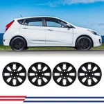 14" Set Of Wheel Covers Snap On Full Hub Caps For 2012-2017 Hyundai Accent New. Price: $49.99.