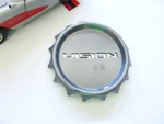 Vision Gray Custom Wheel Center Cap # C353-8V-UP, LG1711-04 (top Only) Used. Price: $31.19.