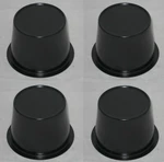Deal Fits 2.60" Dia Bore Wheel Rim Black Steel Center Caps Push Thru 114B New. Price: $29.95.