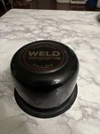 (1). Weld 605-5030 Wheel Rim Black Center Cap Fits 3.540" Dia Bore Push Thru Used. Price: $25.00.