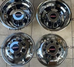 Sierra 3500HD 17" Stainless Steel Dually Wheel Simulator Set For 2011 Current New. Price: $399.99.