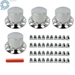 33MM Lug Front Abs Wheel Center Cap Semi Truck Rear Axle Chrome Hub New. Price: $81.67.