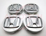 Silver Honda Set Of 4 Wheel Center Caps 69MM Remanufactured. Price: $17.99.