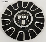 4 New Dub Cojones 38360-15NBL Gloss Black Milled Wheel Rim Center Caps Screws. Price: $300.00.