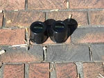 2- 99-2649 Western Wheel Center Caps- 3 1/2" Od Black Steel With Logo New. Price: $44.95.