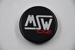 Msw By W/ Black, Chrome, Red Logo Wheel Center Cap Hub PMCA61(OZ) 2 Used. Price: $30.00.