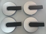 New 2006-2010 Hummer H3 H-3 Silver Black Center Wheel Set Of 4. Price: $94.50.