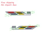 2PCS Chrome V Flag Side Fender Emblem Sticker Badge Atx CT5 CT6 Escalade XT5 XT6 Used. Price: $14.88.