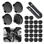 4 Pack Car Wheel Center Hub Cap Kit With 22 Lug Nut Covers, 2.2 In (56MM) Whe... New. Price: $53.14.