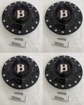 Set Of 4 Ballistic 967 969 975 Gloss Black Wheel Center Cap BL-02 W/ Screws New. Price: $159.00.