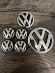 Volkswagon Vw Center Cap (B10322) 7M7601165. Emblems Have Some Corrosion Used. Price: $50.00.