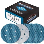 80 Grit 6" Diamond Shape Sanding Discs, 6-HOLE, Box Of 50 Hook & Loop Sandpaper New. Price: $19.99.
