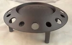 Starr Wheels Flat Black Custom Center Caps (1) # 739L215 / LG1110-28 Used. Price: $75.00.