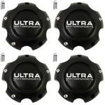 Ultra Motorsport Matte Black Wheel Center # 89-9756SB (4 Caps) New + Bolts. Price: $189.00.