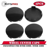 Kitspro 2.4INCH 60MM Wheel Center Caps Pack Of Plastic Rim Covers Gloss Black New. Price: $21.99.