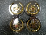Vogue Chrome Center Caps W/gold Logo 2-15/16" 10331 99-0728 SET/4* New. Price: $85.00.