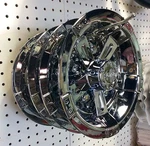 Golf Cart- Set Of Four Chrome 8" Vegas Wheel Covers New. Price: $125.00.