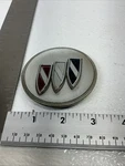 Wheel Center Hub Cap Silver W/ Red/white/blue Logo BU94 Emblem 3" Oem Used. Price: $19.99.