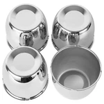 X Chrome Steel Center Caps Push Thru For Trailer Wheel Rims 4.25" Bore New. Price: $48.95.