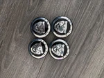 Jaguar Growler Black Wheel Center Caps Xj Xk Xf Xe F-type E-pace Genuine Set X4 Used. Price: $30.00.