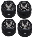 Pontiac Firebird Trans-am Center Cap Set Black/silver New. Price: $74.92.