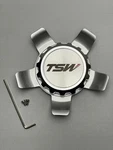 Tsw Silver Plate/chrome Hex Nut Wheel Center Cap W/screws Cchcksc New. Price: $30.00.