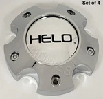 4 New 1079L133HE1CH-H39 Chrome Helo 5X127 5X5 Wheel Rim Center Caps Screws. Price: $116.00.