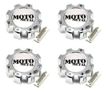 4X New Moto Metal Chrome 8 Lug Bolt On Wheel Center Caps MO957 959 961 964 965. Price: $108.00.