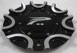 Platinum Wheels Silver Gloss Black Custom Center Caps # C706702B/M Used. Price: $59.95.