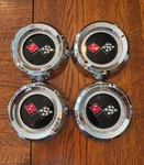 Vtg Chevrolet Corvette Center Caps Gm 3964519 Hub Covers '65 '66 Used. Price: $95.00.