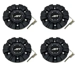4 American Racing Satin Black Wheel Center Hub Caps Bolt-on For AR339 Marin New. Price: $148.00.