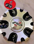 X1 Bzo Gloss Black Machined Wheels Custom 7-9/16" Center Cap Hub #C185A-M1 Used. Price: $47.50.