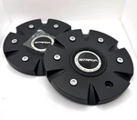 S12 61702295F-4 Strada Set Of Two Black Wheel Center Cap Used. Price: $80.90.