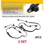 4PCS Rear Left Right Wheel Speed Sensors For 2001-05 2006 Acura Mdx 2ABS0170 New. Price: $67.13.