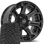 4P70F 22X10 Black 4PLAY Rims & 285/45R22 Rt Tires Set 5X127 5X139.7 -24ET New. Price: $2156.00.