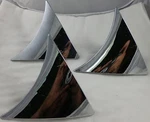 Ferretti Wheels Chrome Custom Center Cap Inserts Set Of #STW-145-C/TR360 Used. Price: $89.00.