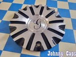 Gazario Wheels # 11712285F-2 Black/silver Metal Center Cap 70 (qty. 1) Used. Price: $54.72.