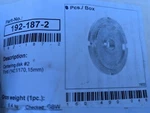 Haweka 160-400-048 Hub Pilot Disc Bores: 5.59 142.1MM / 6.69 170.1MM RB2B New. Price: $175.00.