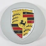 One Porsche Colored Silver 3" Concave Center Cap PA6-M20+GF10 / 9P1.601.147 Used. Price: $19.99.