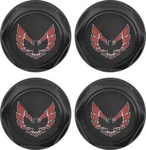 Oer Wheel Center Cap Set Flat Black W/ Early Red Logo 1977-1981 Firebird New. Price: $124.98.