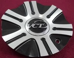 Vct Wheels Silver / Gloss Black Custom Center Cap # 216-2295-AL (1) Used. Price: $69.95.
