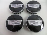 Cadillac Escalade 24-26 Black / Chrome Center Caps Set 84963901 Oem Used. Price: $168.00.