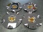 New Vogue Chrome Center Cap W/gold Cadillac Logo 6.25" 10941 6612200 - SET/4*. Price: $120.00.
