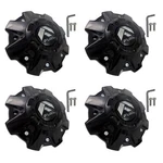 Fuel Wheels Gloss Black Custom Center # 1001-79GB (4 Caps) New + Bolts. Price: $149.00.