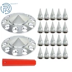 Front Axle Kit For Truck 33MM Spiked Chrome Thread-on Nut Covers New. Price: $37.81.