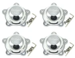 4X New American Racing Polished Wheel Center Caps Torq Thrust Salt Flat VN471. Price: $116.00.